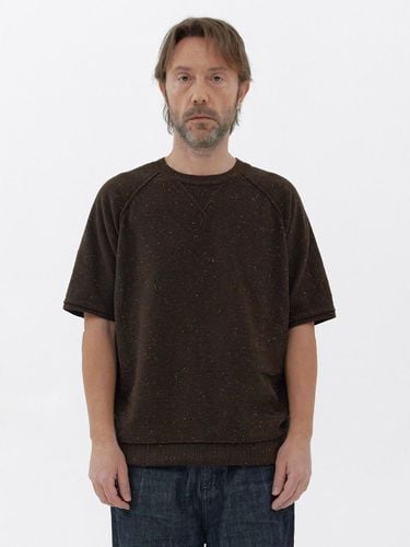 Nep Knit Half Sweatshirt_Brown - KNITLY - Modalova