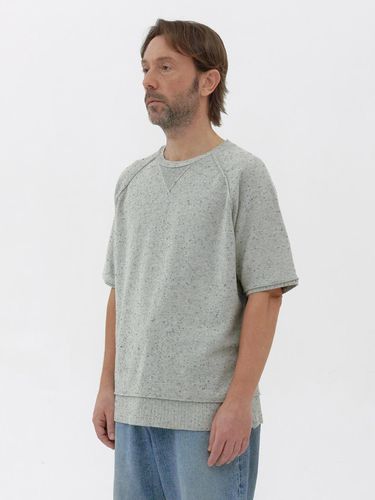 Nep Knit Half Sweatshirt_Light Grey - KNITLY - Modalova