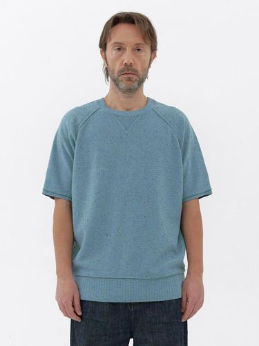 Nep Knit Half Sweatshirt_Sky - KNITLY - Modalova