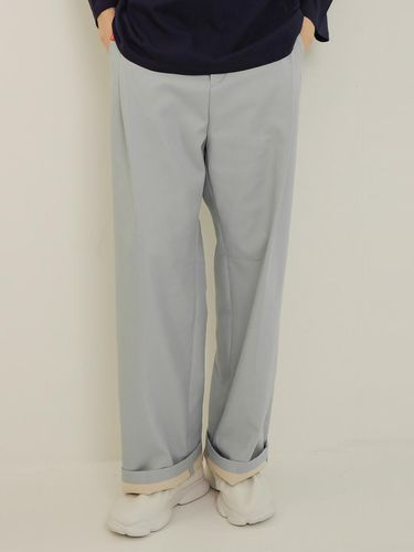 Archive Double Face Fabric Stitch Detail Pants - beyondcloset - Modalova