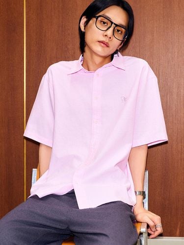 Basic Oxford Half Shirt_Pink - GENERAL IDEA - Modalova