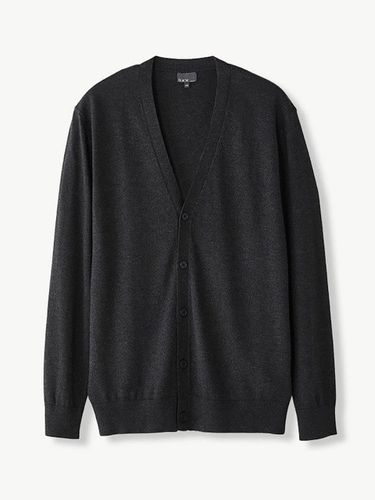 Washable Y-Neck Cardigan _ Gray - STCO - Modalova