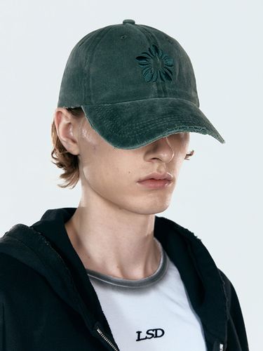 MUGUNG Embroidery Pigment Ball Cap_Khaki - ULKIN - Modalova