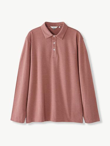 Collar Long Sleeve T-shirt_Pink - STCO - Modalova