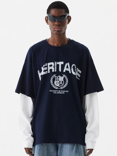 Heritage Layered Long Sleeves T-Shirt - DNSR - Modalova