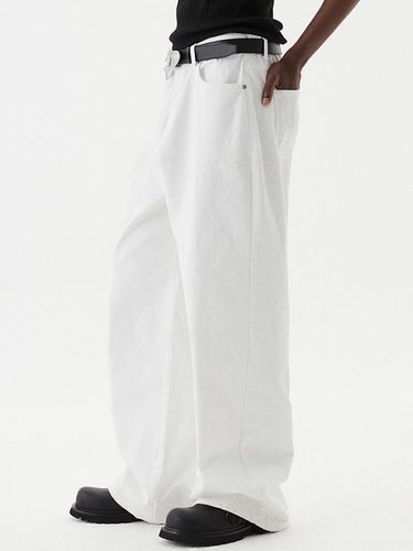 Signature Wide Denim Pant - White - DNSR - Modalova