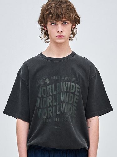 World Wide Pigment T-shirt_Charcoal - TAILORSTUDIO - Modalova