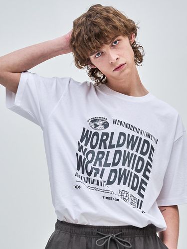 World Wide Pigment T-shirt_White - TAILORSTUDIO - Modalova