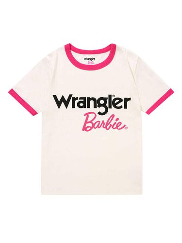 X Barbie Slim Logo Ringer T-shirt - Wrangler - Modalova