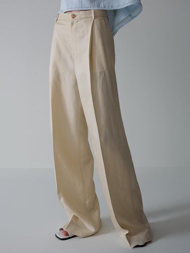 Linen Wide Pants - FACADE PATTERN - Modalova