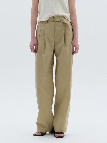 Belted Wide Pants_2 Colors - OSTKAKA - Modalova