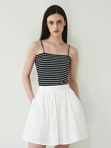 Minimal Stripe Cap Sleeveless Top - LOEIL - Modalova