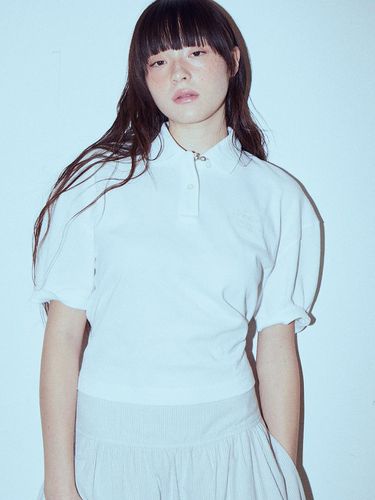 Aperture Summer Polo Top_White - The Aperture - Modalova