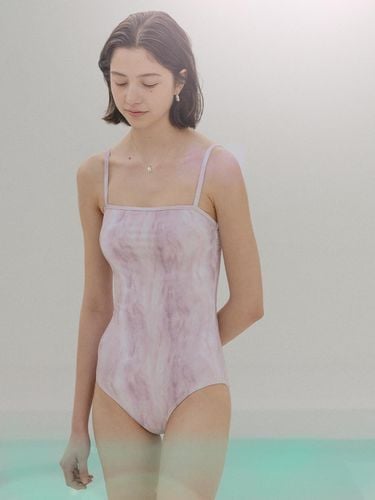 Marble Pattern Swimwear_Pink - TILLIDIE - Modalova