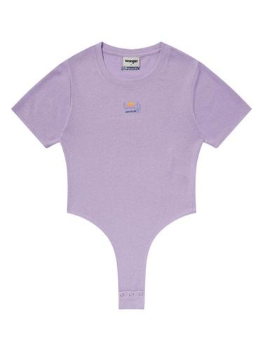 Glitter Ribbed Body Suit_Purple - Wrangler - Modalova