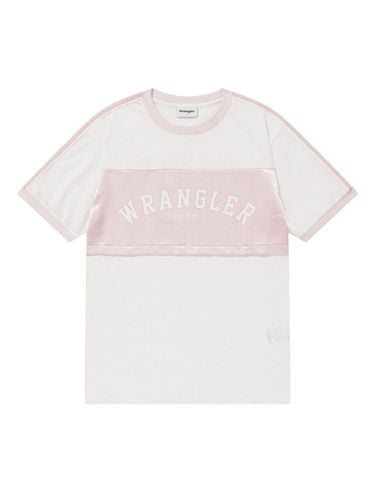 Semi Oversized Mesh Sucker T-shirt_Pink - Wrangler - Modalova