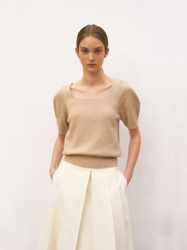 Sonne Square Neck Knit Top - ANGELO BIANCO - Modalova