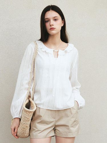 Summer String Frill Blouse - LOEIL - Modalova