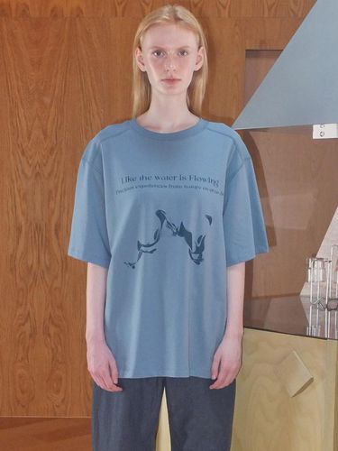 Flowing Vintage T-shirt_Blue - Enor - Modalova