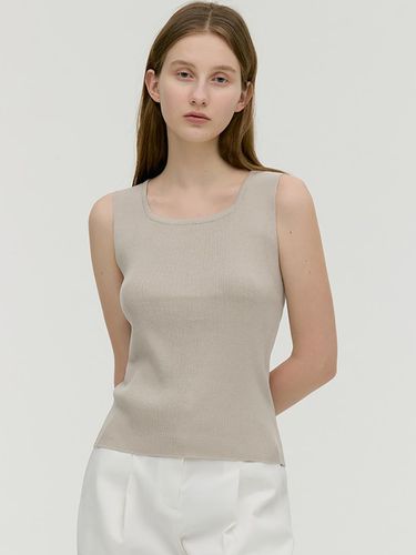 Color] Square Neck Ribbed Sleeveless MDKT080 - MONGDOL - Modalova