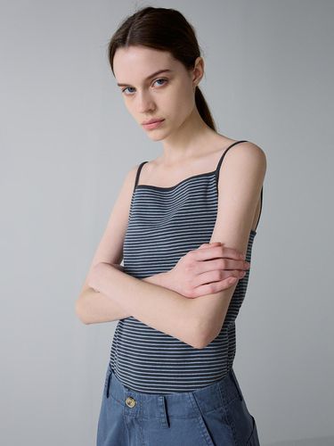 Stripe Square Sleeveless Top (3 Color) - FACADE PATTERN - Modalova