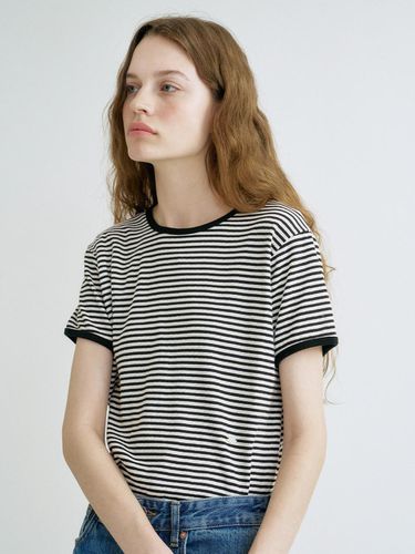 S Punching Stripe Rip T-shirt - ANEDIT - Modalova