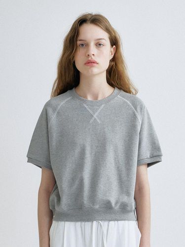 S Stitch Point Sweatshirt_Melange Gray - ANEDIT - Modalova