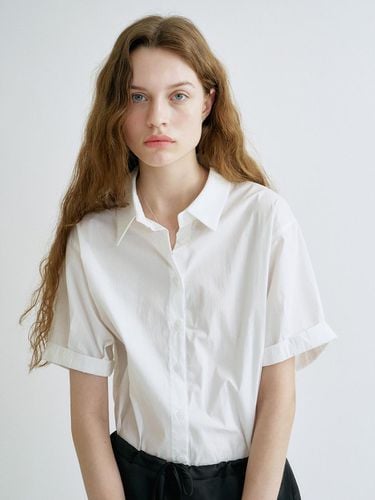 S Roll Up Half Shirt_White - ANEDIT - Modalova