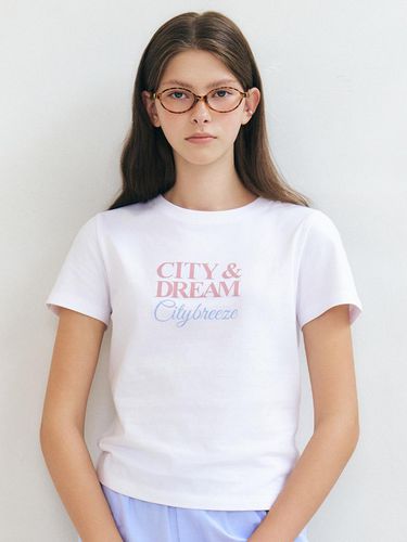 City And Dream Logo Short Sleeve T-shirt_White - CITYBREEZE - Modalova