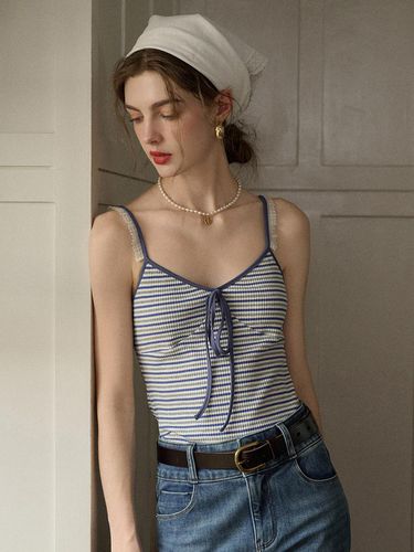 SR_Striped Knitted Cami - Blue - Simple Retro - Modalova