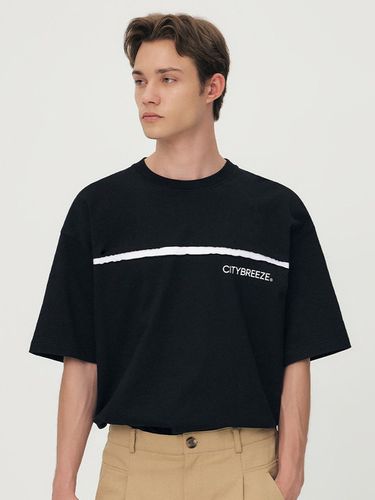 Cutting Color Logo T-shirt_Black - CITYBREEZE - Modalova