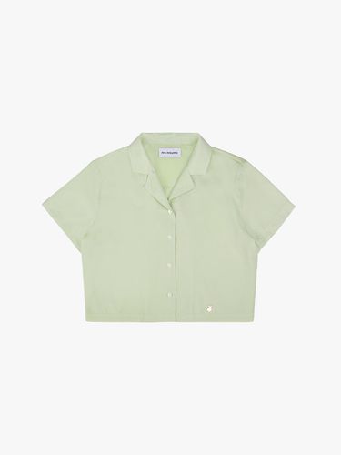 Open Collar Half Shirts_Green - PINK PINEAPPLE - Modalova