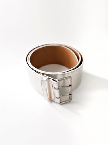 Wide Layered Belt_Silver - LEUNI - Modalova