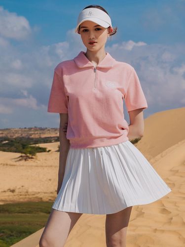 Banded Pleated Skirt - White - OBER GOLF & SPORTS - Modalova