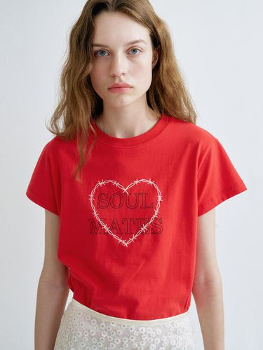 S Soulmates Heart T-shirt_Red - ANEDIT - Modalova