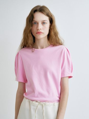 S Puff Sleeve Half T-shirt_Pink - ANEDIT - Modalova