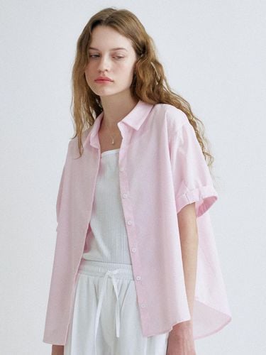 S Roll Up Half Shirt_Pink Stripe - ANEDIT - Modalova