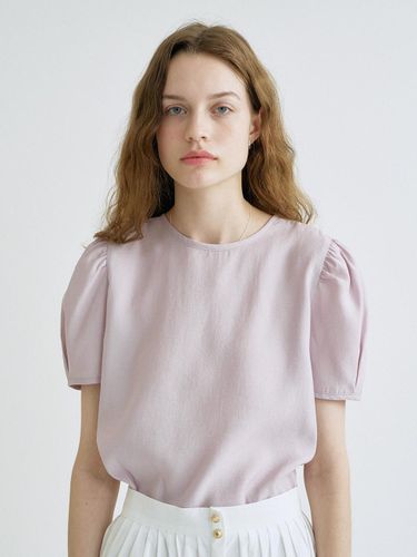 S Daily Shirring Puff Blouse_Lavender - ANEDIT - Modalova