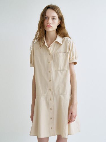 S Flare Half Shirt Dress_Light Beige - ANEDIT - Modalova