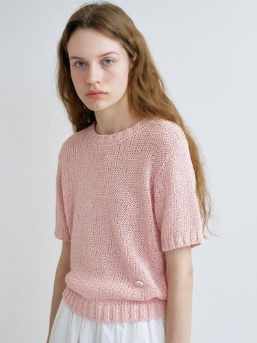 S Hand Stitch Summer Slub Knit Top_Mix Pink - ANEDIT - Modalova