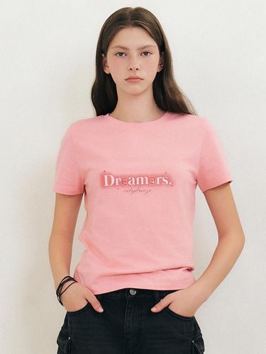 Twinkle Lettering Short Sleeve T-shirt_Pink - CITYBREEZE - Modalova