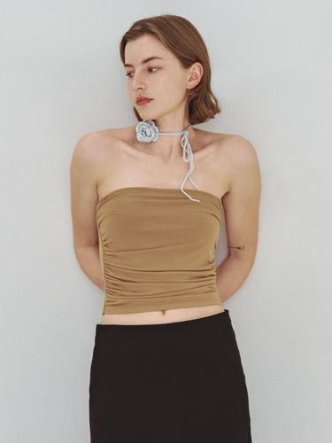 Versatile Knit Rose Necklace & Belt_Silver - LEUNI - Modalova