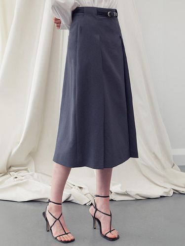 Side Slit Midi Skirt - RE RHEE - Modalova