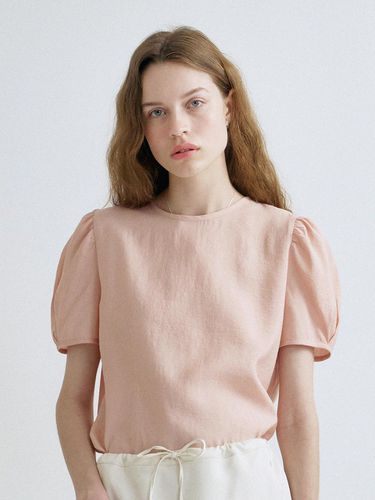 S Daily Shirring Puff Blouse_Pink - ANEDIT - Modalova