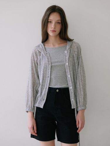 Summer Hooded Cardigan - Gray - Laminez - Modalova