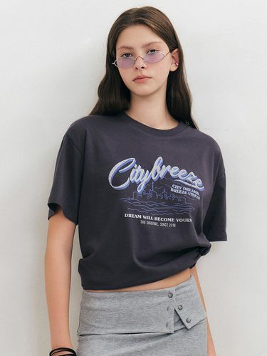 City Wave Short Sleeve T-shirt_Charcoal - CITYBREEZE - Modalova