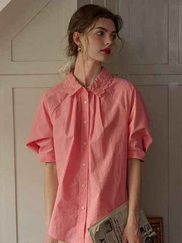 SR_ Lace Envelope Design Shirt - Simple Retro - Modalova