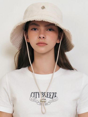 Symbol Logo Safari Bucket Hat_Beige - CITYBREEZE - Modalova