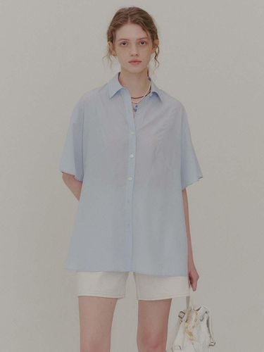 Shine Short Sleeve Shirt_Blue - PLAC - Modalova