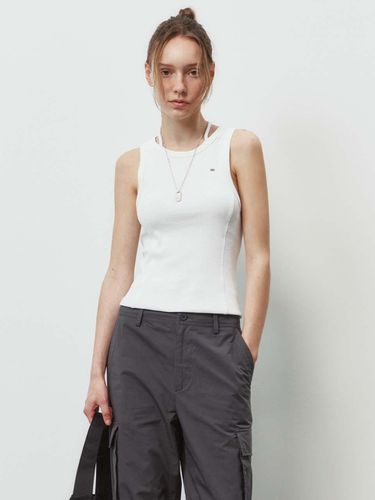 String Detail Sleeveless Top_White - PLAC - Modalova